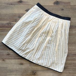 NWOT J.Crew Black/Cream Lightweight Bubble Skirt